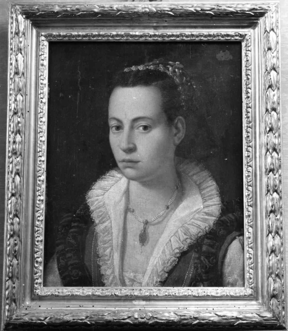 ritratto di gentildonna (dipinto) di Allori Agnolo detto Bronzino (maniera) (seconda metà sec. XVI)