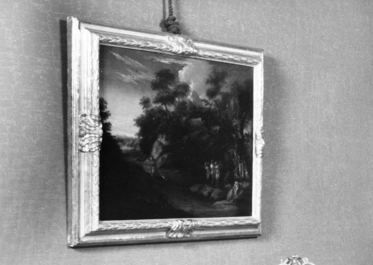 Diana e le ninfe sorprese da Atteone (dipinto) di Rosa Salvatore (maniera) (sec. XVII)