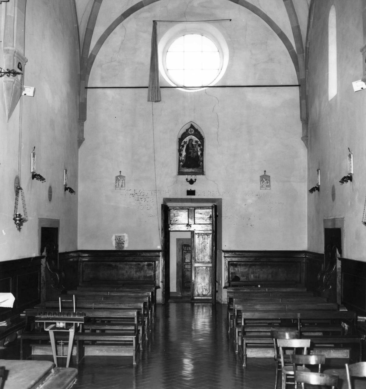 panca con inginocchiatoio, serie - bottega toscana (fine sec. XIX)