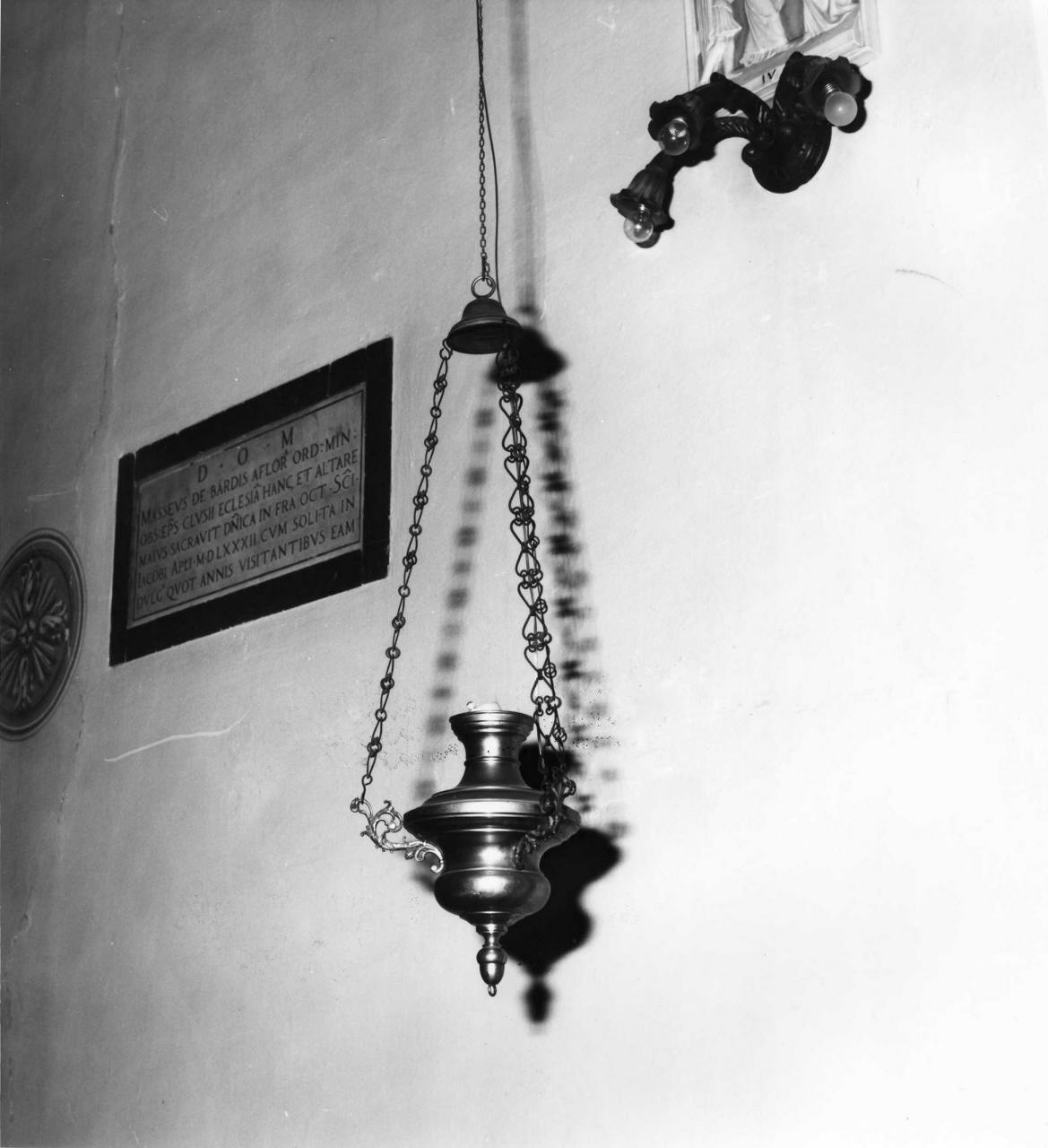 lampada pensile a vaso - produzione italiana (sec. XIX)