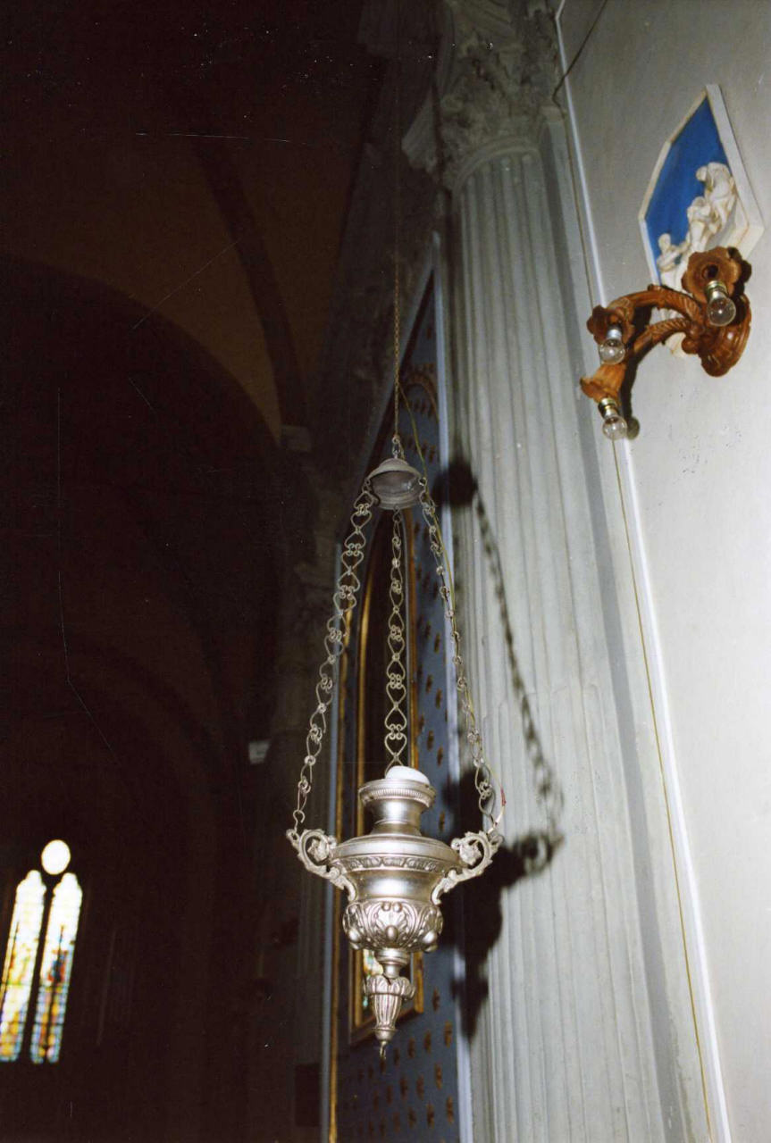 lampada pensile a vaso - produzione italiana (seconda metà sec. XIX)