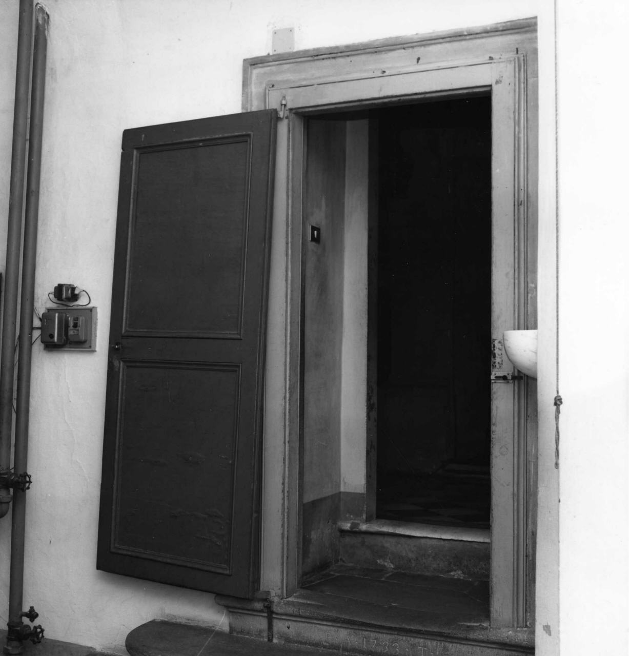 porta - ad un battente - bottega toscana (sec. XIX)