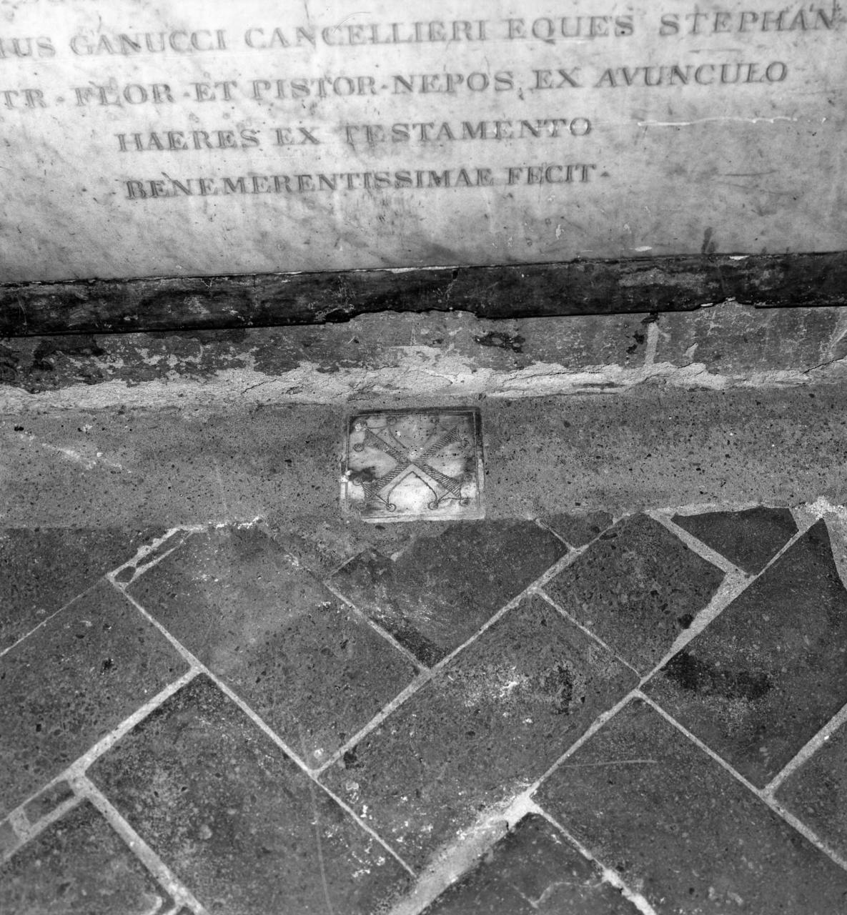 lapide tombale, serie - bottega toscana (secc. XIX/ XX)