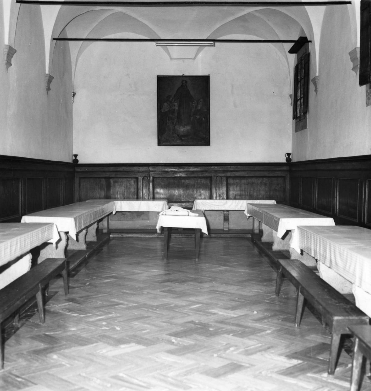 stallo di refettorio, serie - bottega toscana (sec. XIX)