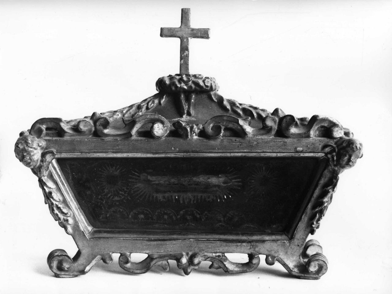 reliquiario a teca - a urna - bottega toscana (sec. XVIII)