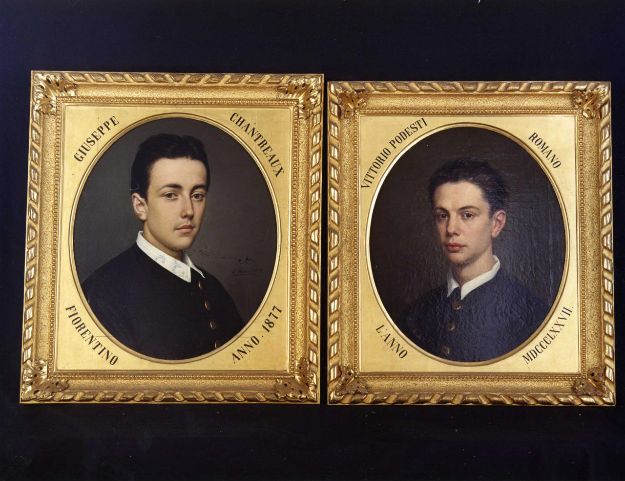 ritratto di Giuseppe Chantreaux (dipinto) di Sarri Egisto (sec. XIX)