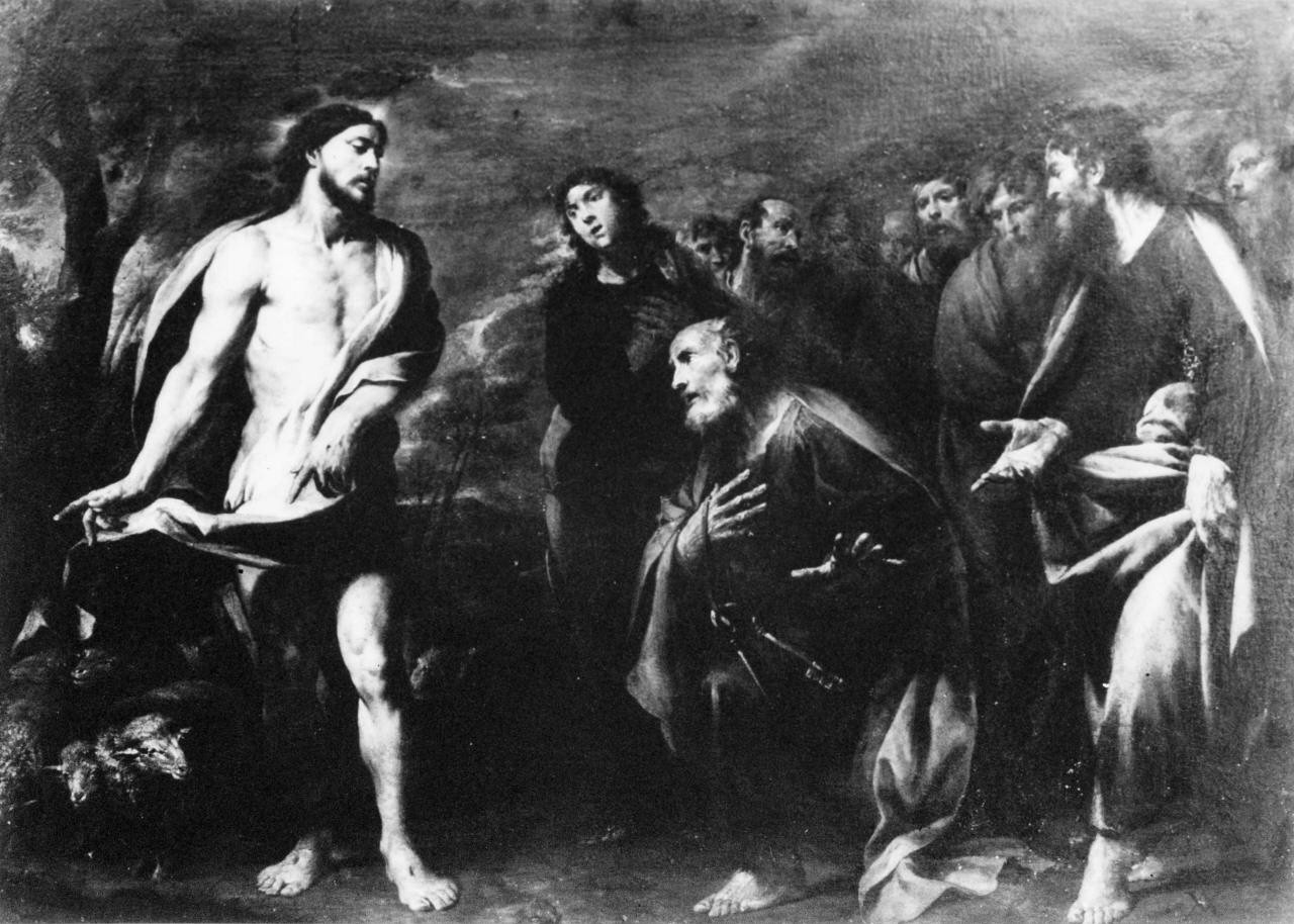 missione di San Pietro (dipinto) di Vaccaro Andrea (sec. XVII)