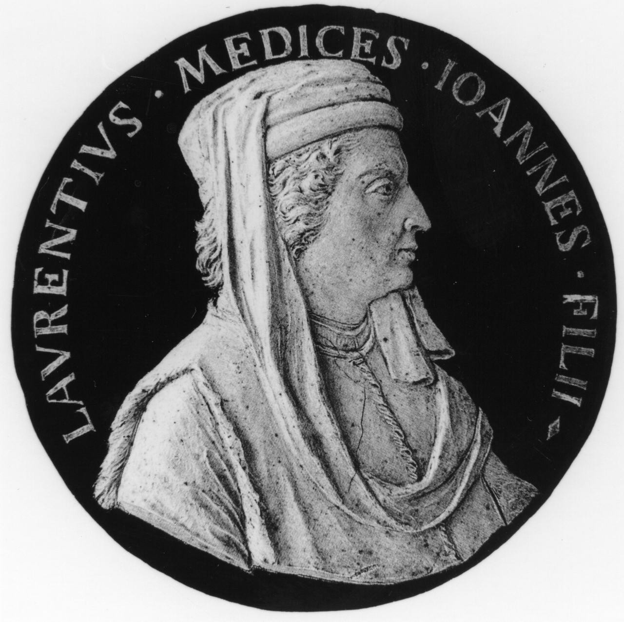 Lorenzo dei Medici il Vecchio (medaglia) di Selvi Antonio (sec. XVIII)