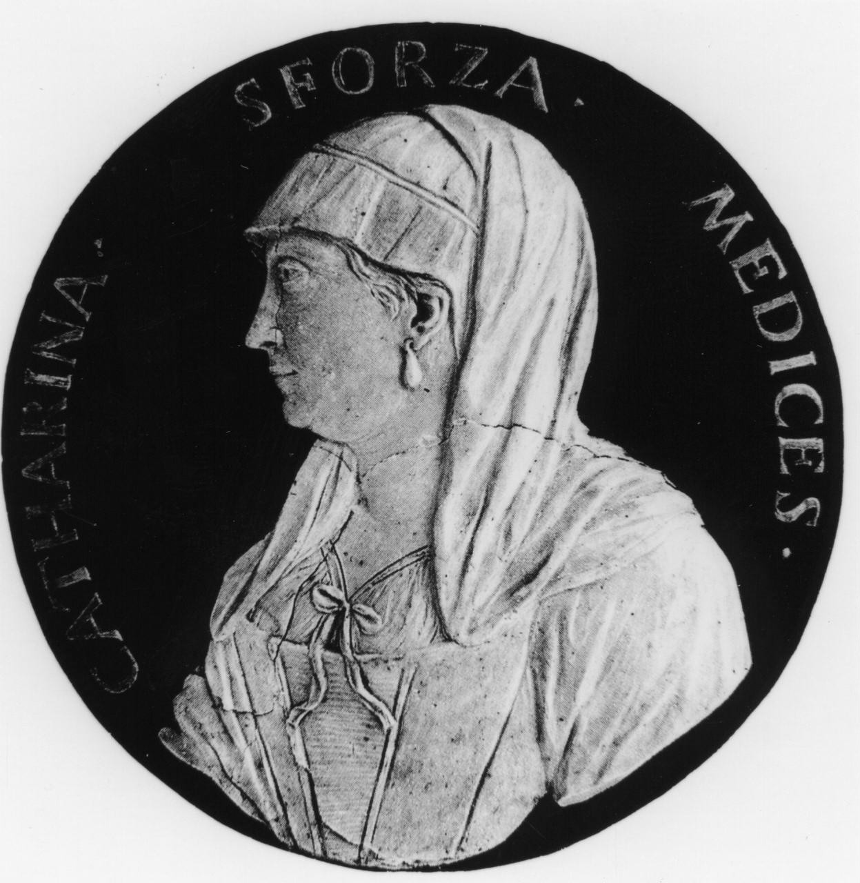 Caterina Sforza Riario (medaglia) di Selvi Antonio (sec. XVIII)
