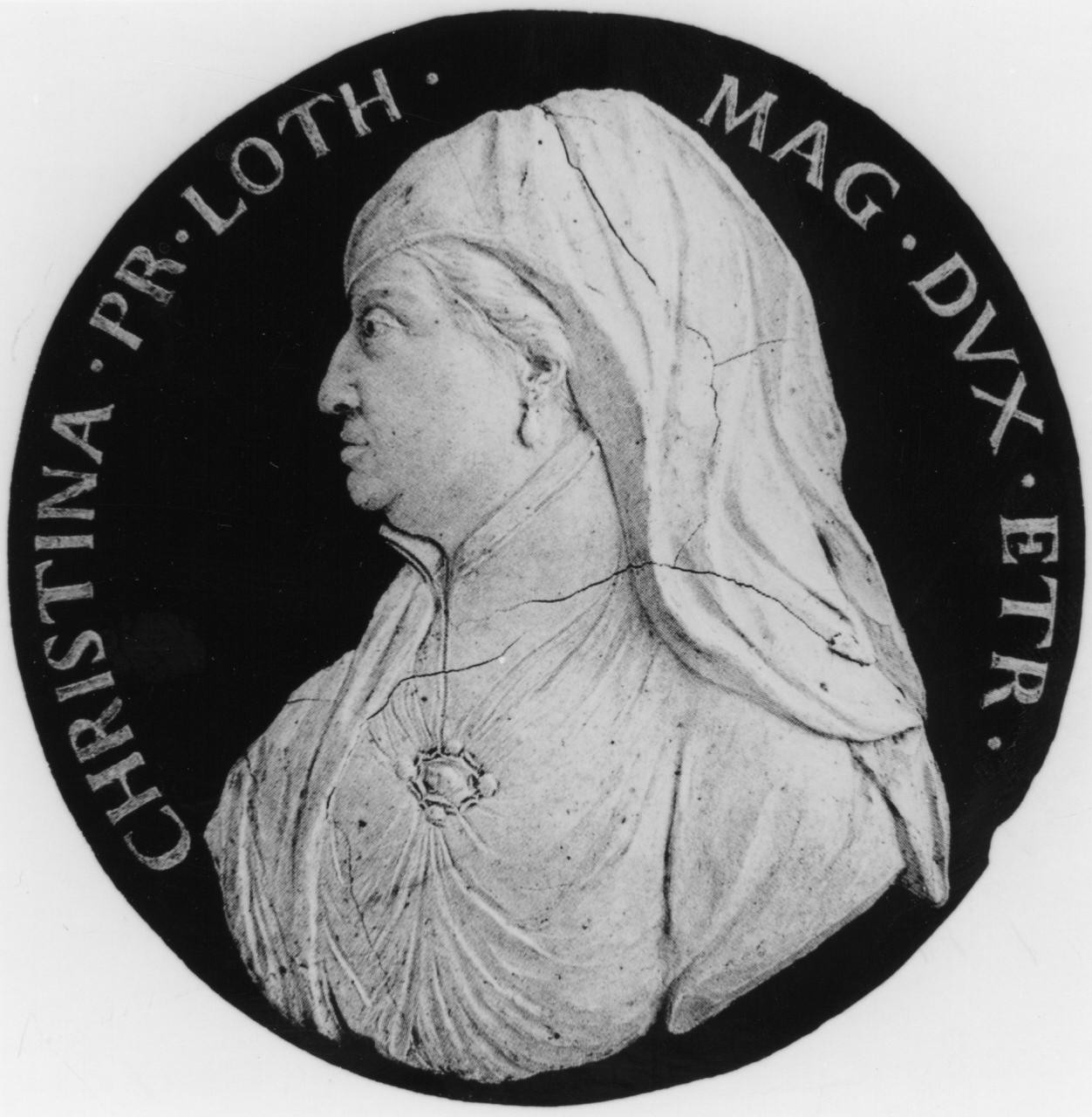 Cristina di Lorena (medaglia) di Selvi Antonio (sec. XVIII)