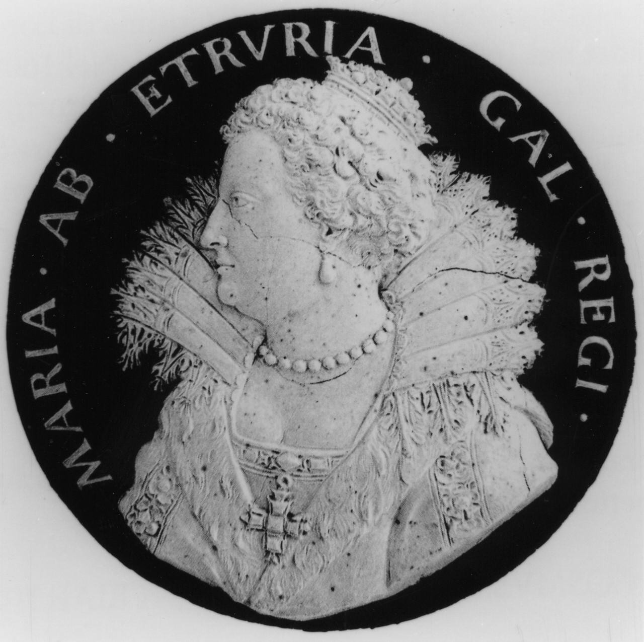 Maria dei Medici regina di Francia (medaglia) di Selvi Antonio (sec. XVIII)