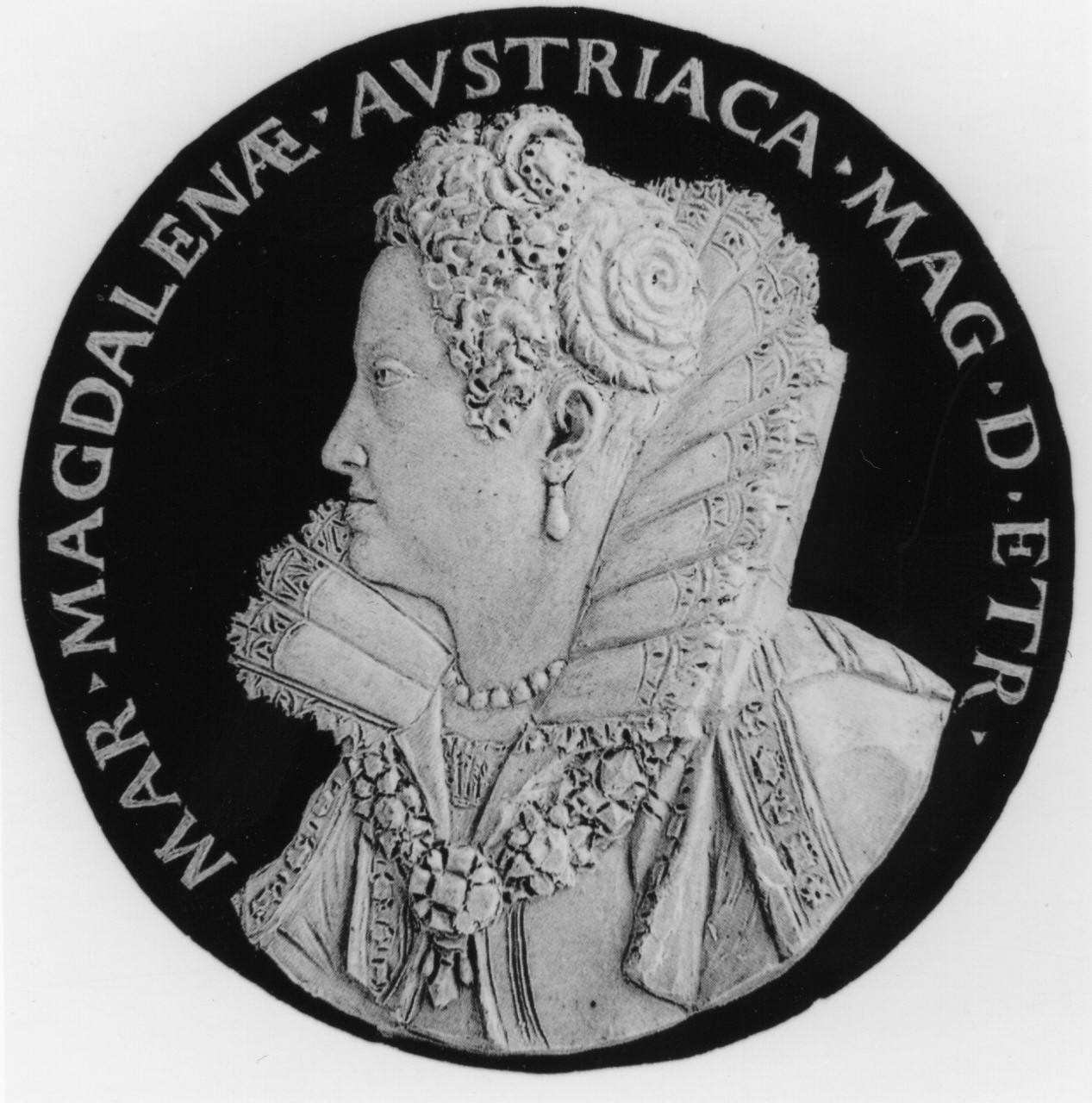 Maria Maddalena d'Austria (medaglia) di Selvi Antonio (sec. XVIII)