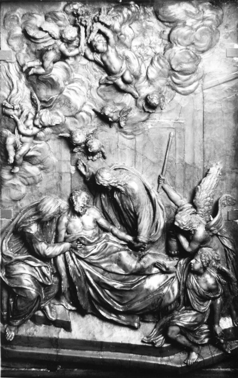 morte di San Giuseppe (rilievo) di Soldani Benzi Massimiliano (sec. XVIII)