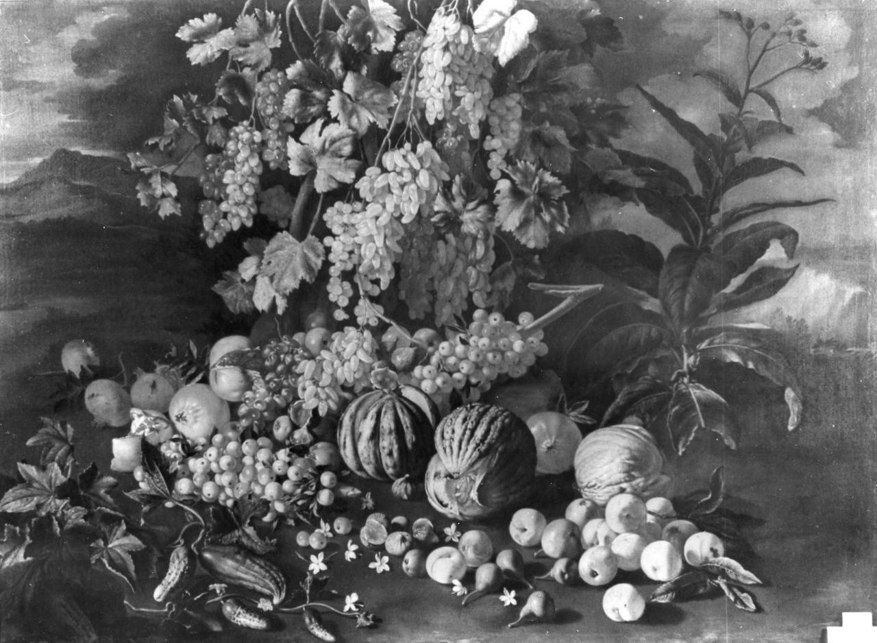 natura morta con frutta (dipinto) di Ruoppolo Giovan Battista (attribuito) (sec. XVII)