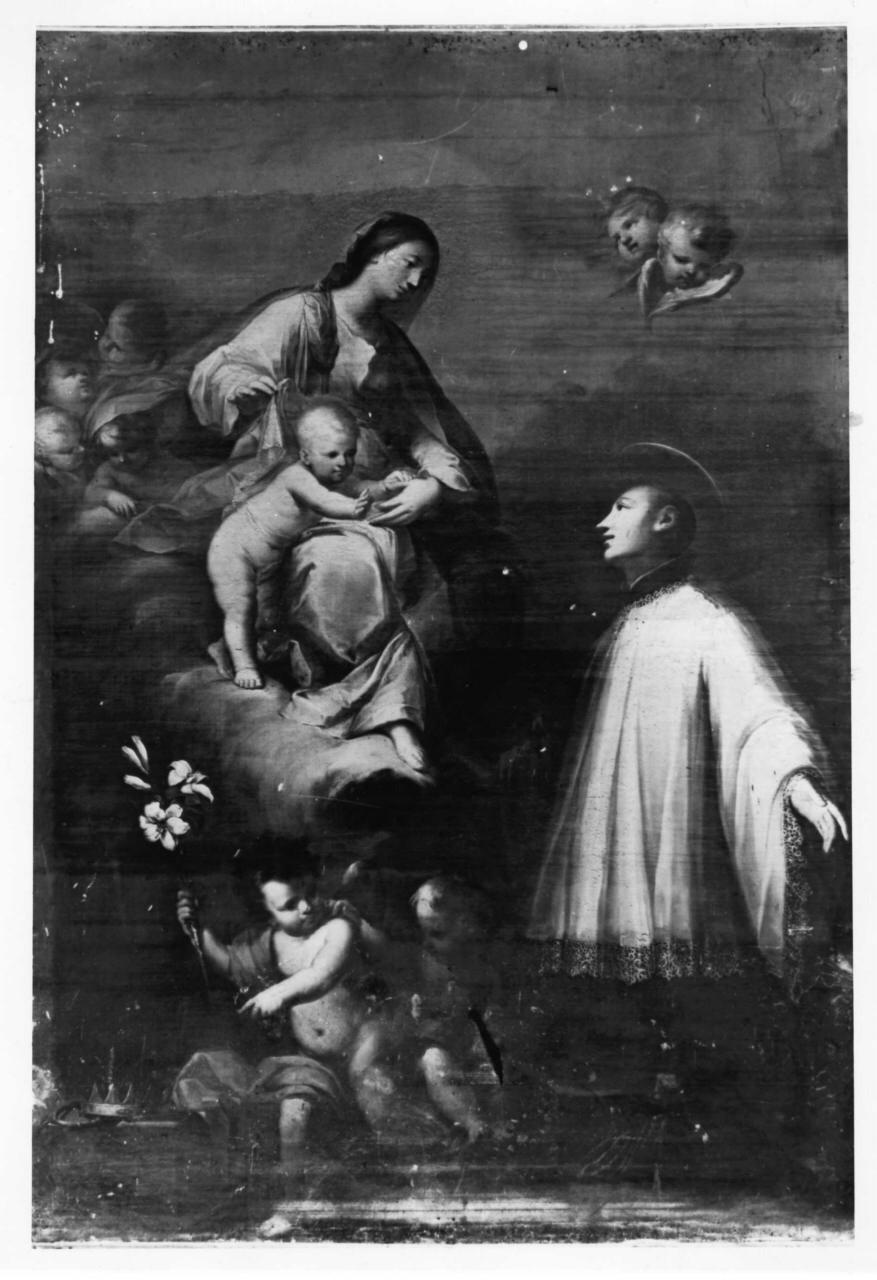 apparizione della Madonna con Bambino a san Luigi Gonzaga (dipinto) di Piattoli Gaetano (sec. XVIII)