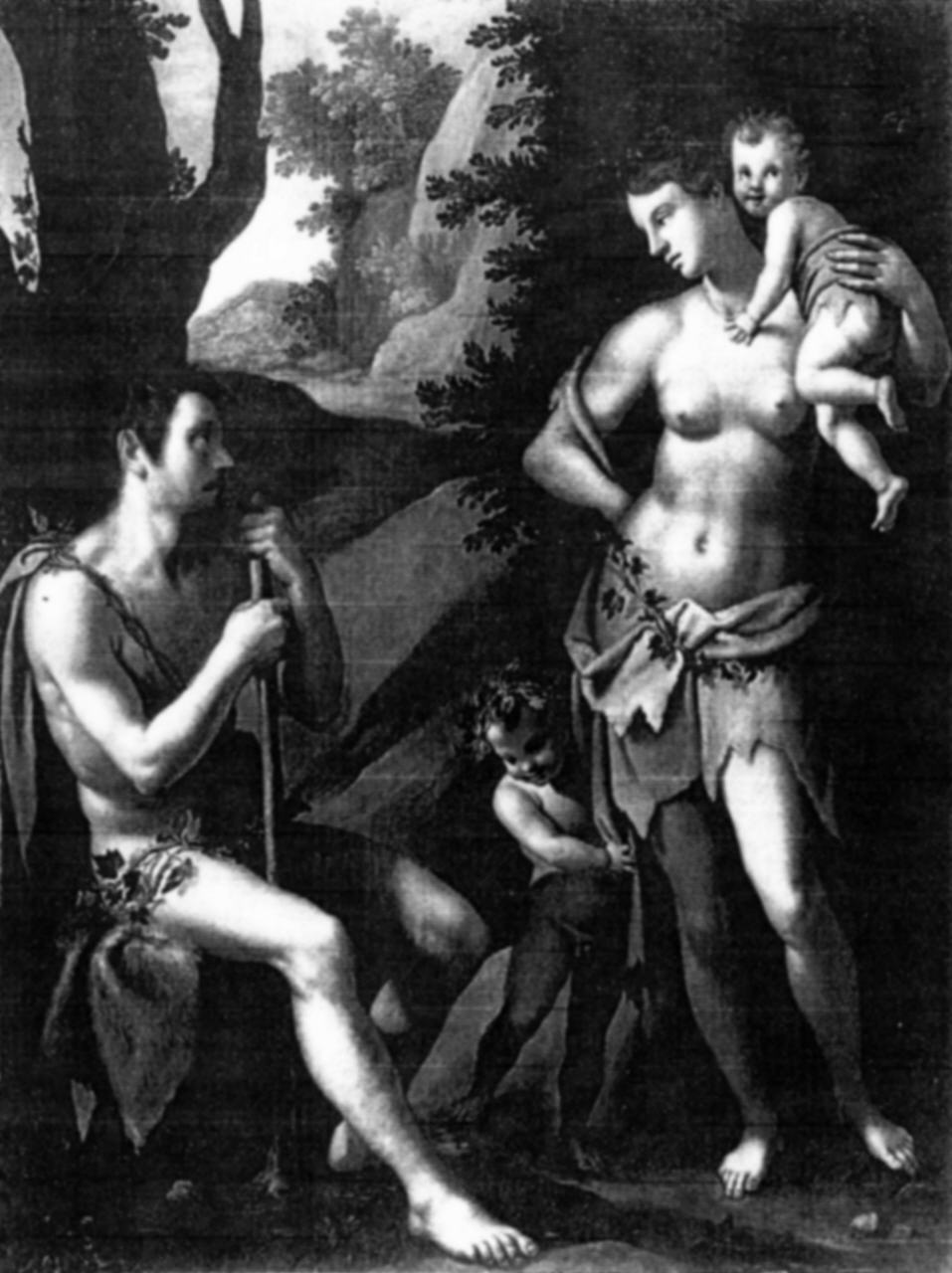 famiglia di Adamo (dipinto) di Chimenti Jacopo detto Empoli (secc. XVI/ XVII)