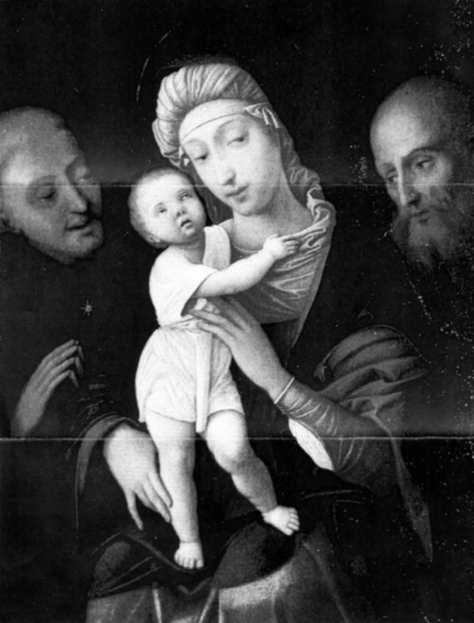 Madonna con Bambino e Santi (dipinto) di Mantegna Andrea (maniera) (sec. XVI)