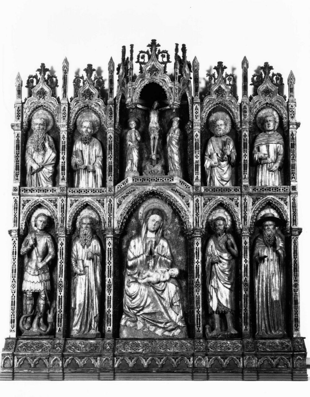 Madonna con Bambino e Santi (polittico) - bottega veneta (prima metà sec. XV)