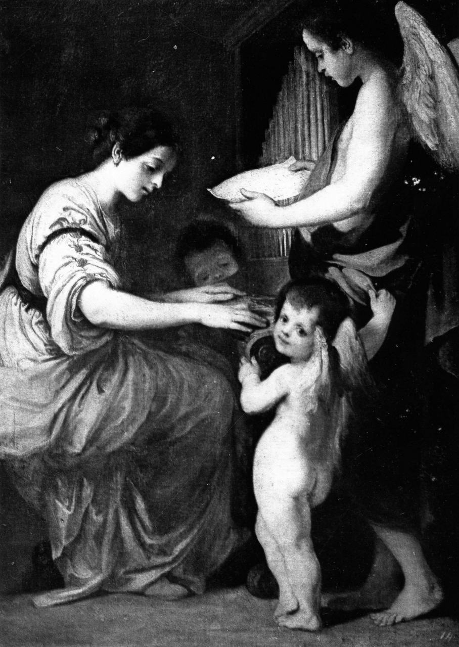 Santa Cecilia (dipinto) di Mannozzi Giovanni detto Giovanni da San Giovanni (sec. XVII)