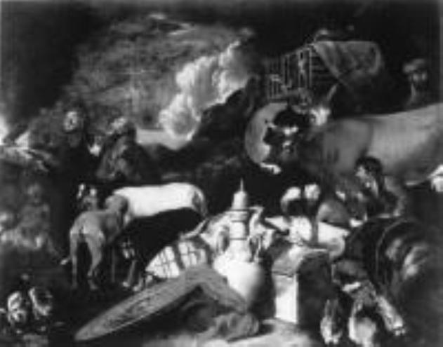 sacrificio di Noè (dipinto) di Vassallo Antonio Maria (sec. XVII)