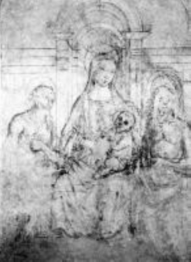 Madonna con Bambino e Santi (sinopia) - ambito fiorentino (inizio sec. XVI)