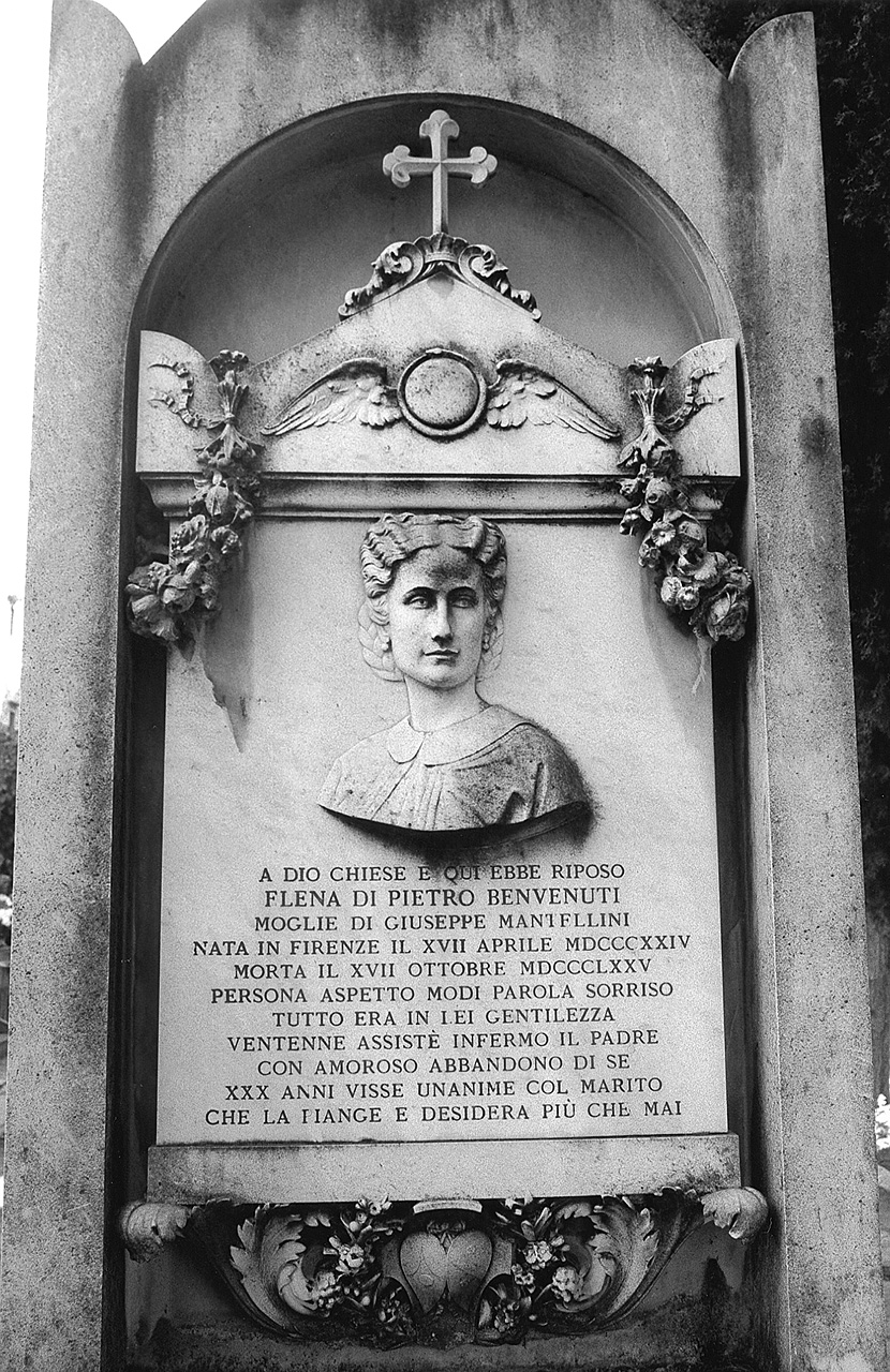 ritratto di donna (rilievo) - ambito toscano (fine sec. XIX)