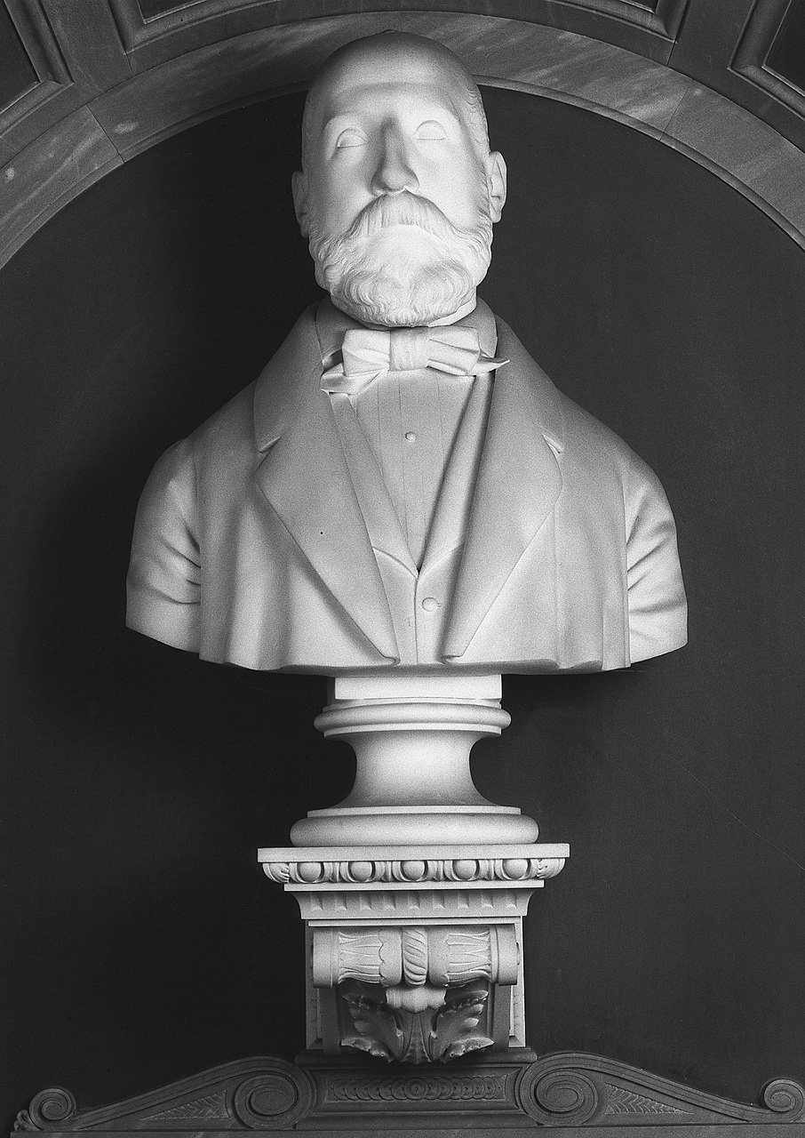 ritratto d'uomo (busto) di Santarelli Emilio (sec. XIX)
