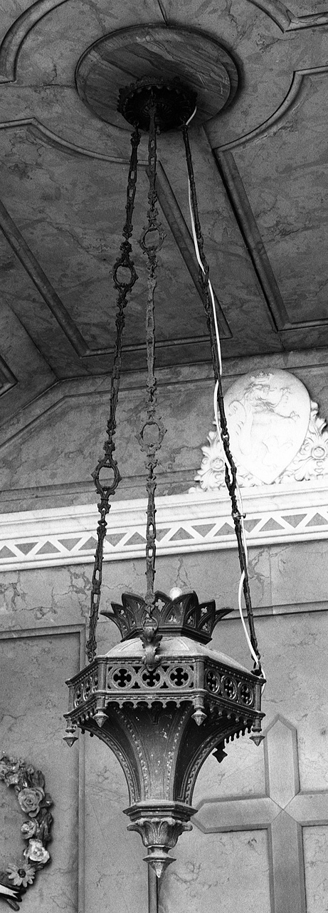 lampada pensile - produzione toscana (sec. XIX)