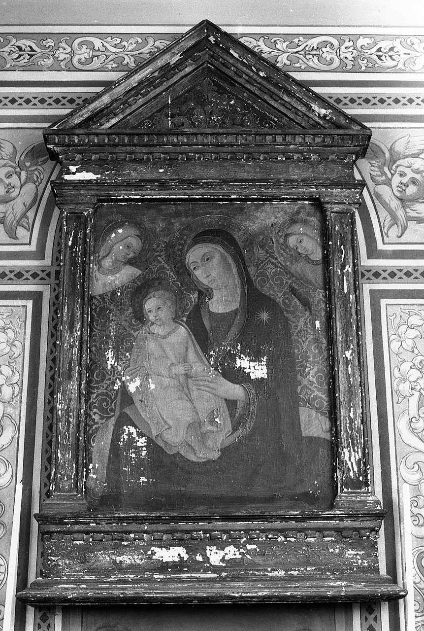 Madonna con Bambino e angeli (tabernacolo) - ambito fiorentino (ultimo quarto sec. XIX)