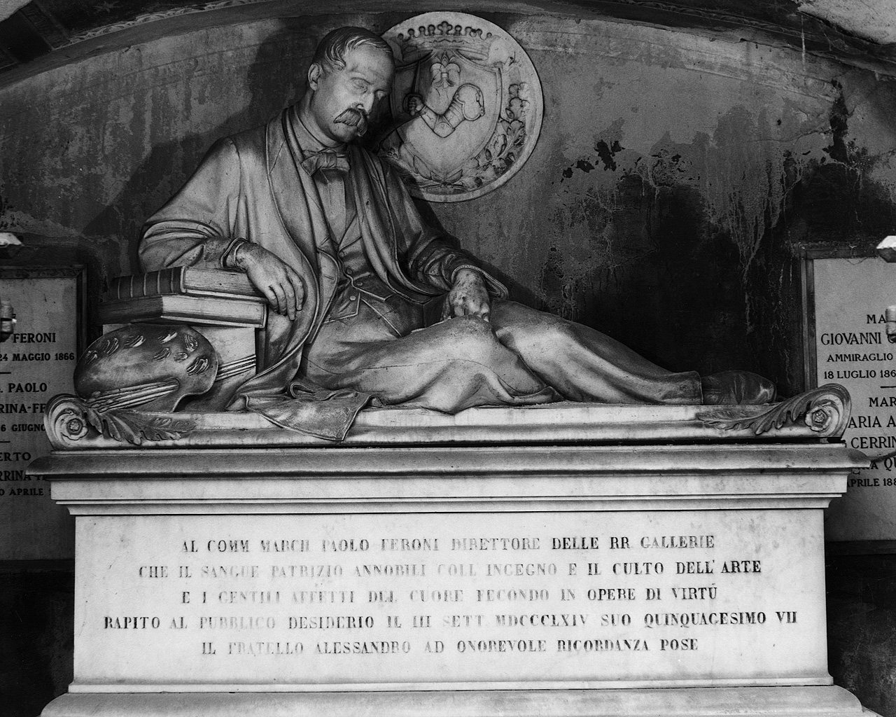 monumento funebre - ambito fiorentino (sec. XIX)