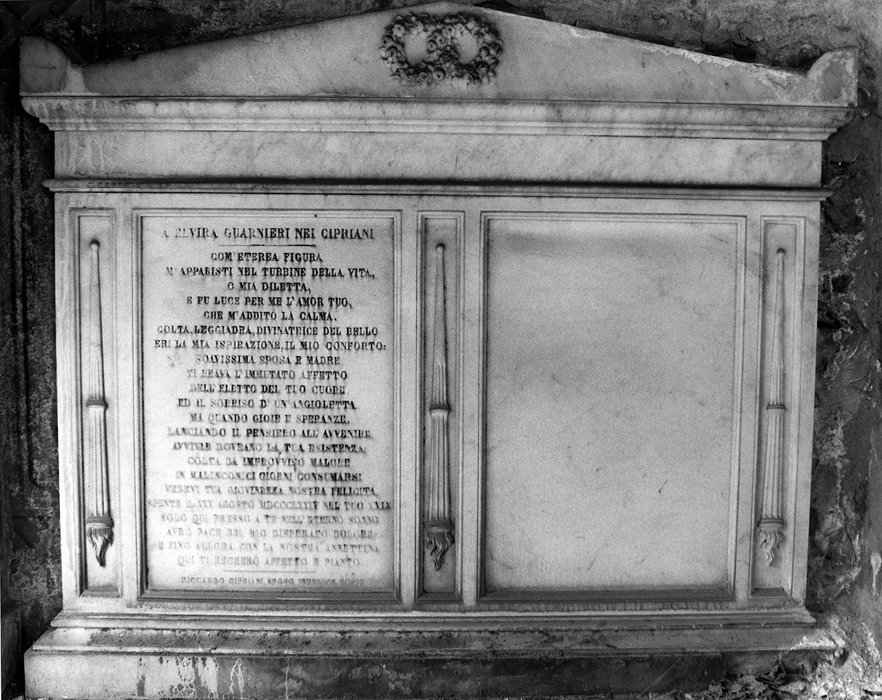 monumento funebre - manifattura fiorentina (sec. XIX)