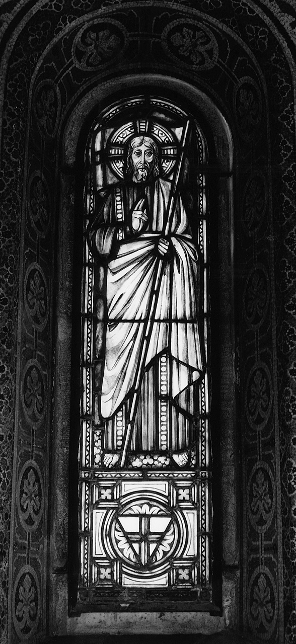 Cristo risorto (vetrata) - manifattura fiorentina (sec. XIX)