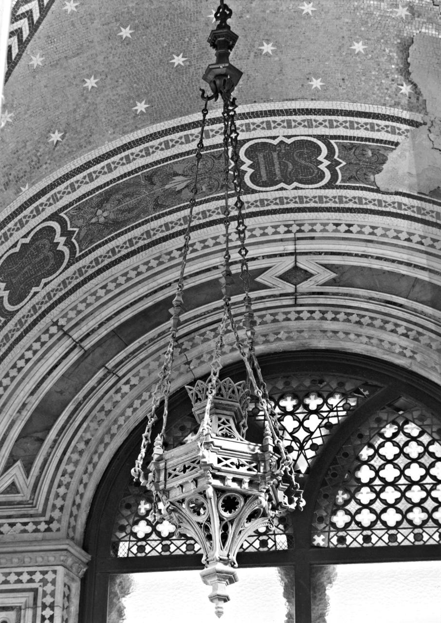 lampada pensile - produzione toscana (sec. XIX)