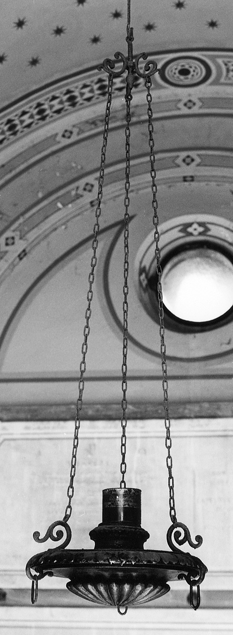 lampada pensile - produzione toscana (fine sec. XIX)