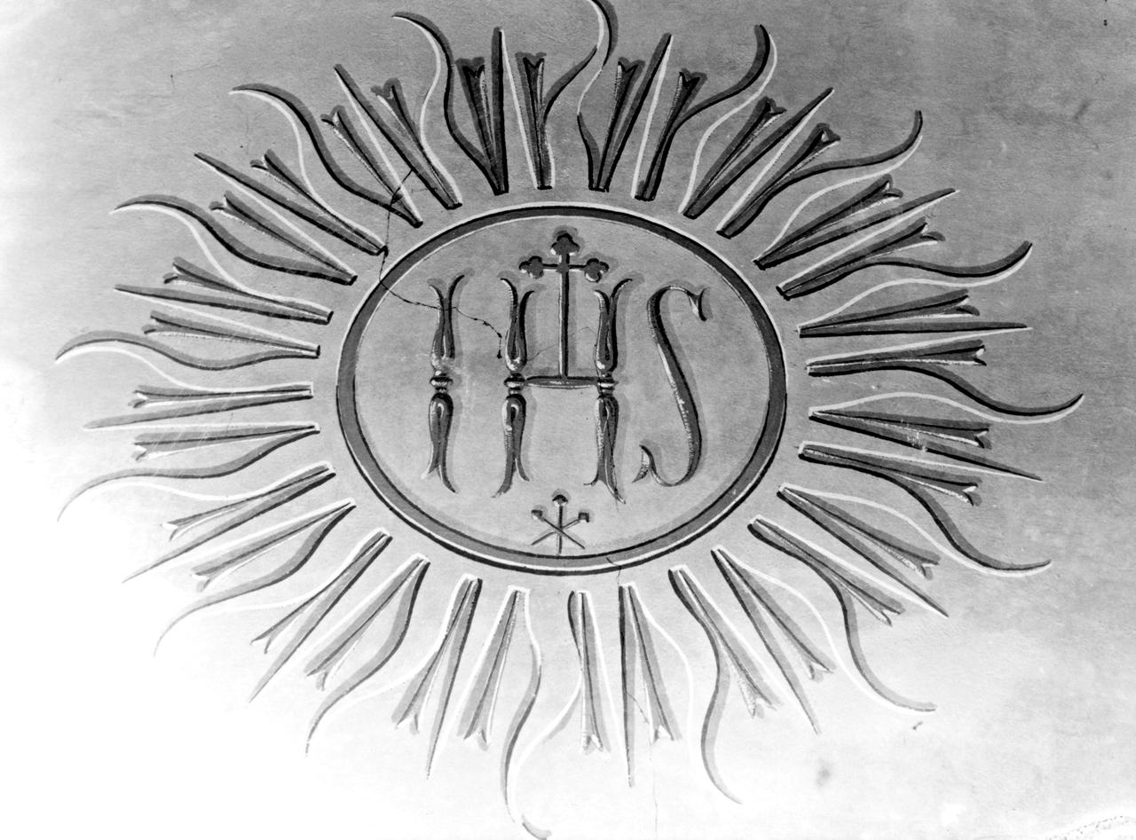 monogramma cristologico (dipinto) - ambito toscano (sec. XIX)