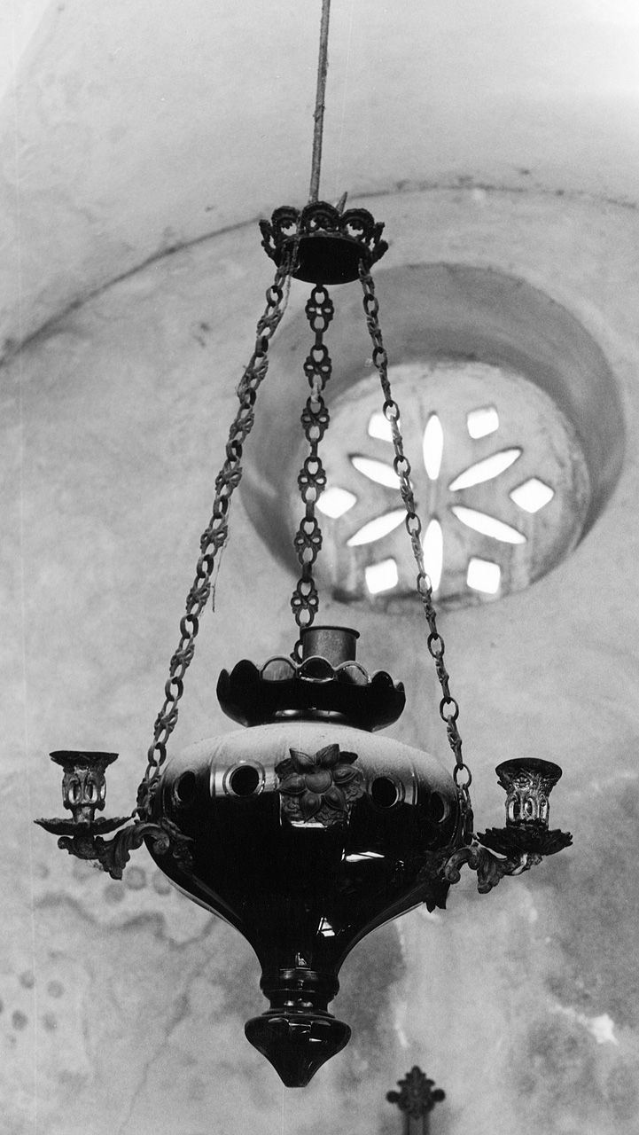 lampada pensile - produzione toscana (seconda metà sec. XIX)