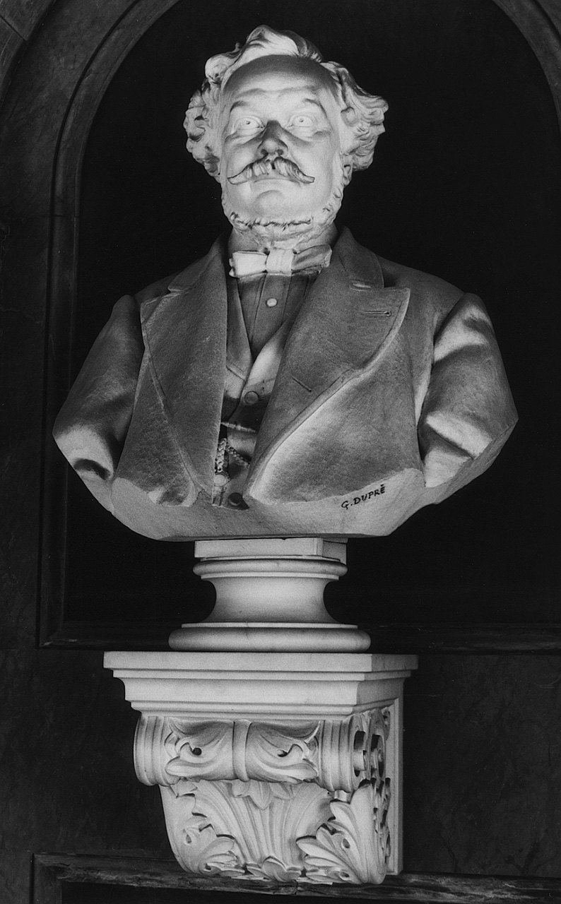 busto ritratto di Gaspero Barbera, busto ritratto d'uomo (busto) di Duprè Giovanni (sec. XIX)