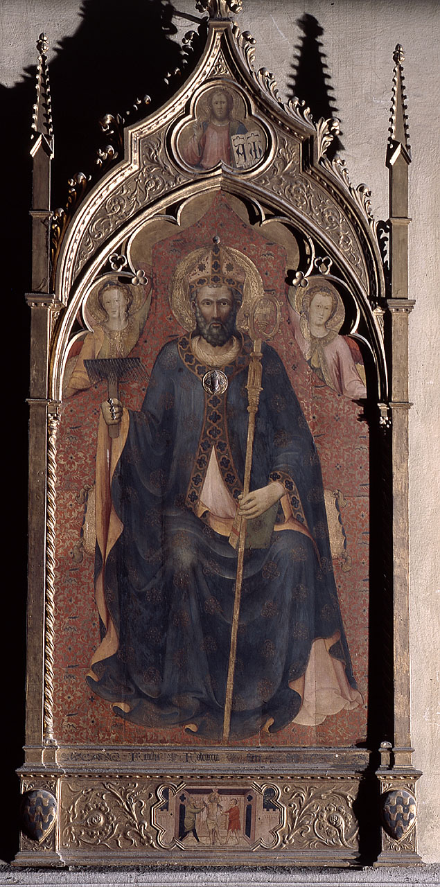 Cristo benedicente (dipinto) di Franchi Rossello di Jacopo (sec. XV)
