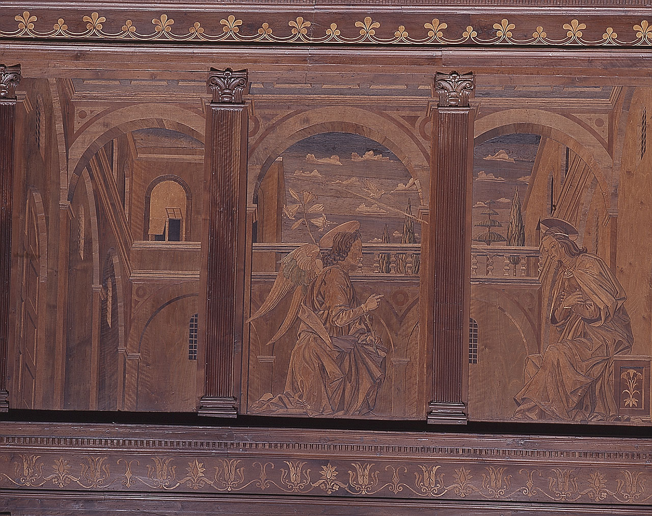 Annunciazione (pannello) di Giuliano da Maiano, Finiguerra Maso, Baldovinetti Alessio (sec. XV)