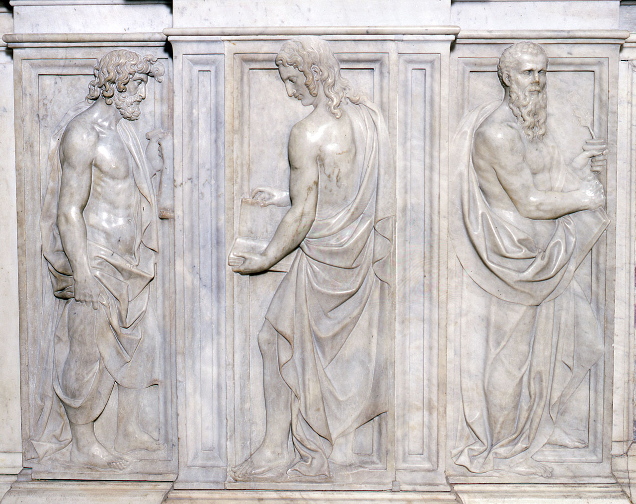 profeti (rilievo) di Bandinelli Bartolomeo detto Baccio Bandinelli, Bandini Giovanni detto Giovanni dell'Opera (sec. XVI)