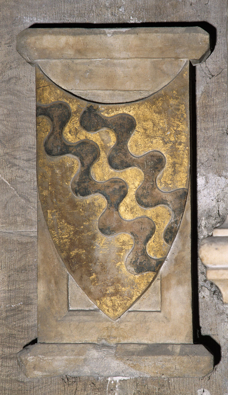 stemma della famiglia Gaetani (rilievo) - bottega fiorentina (sec. XIX)