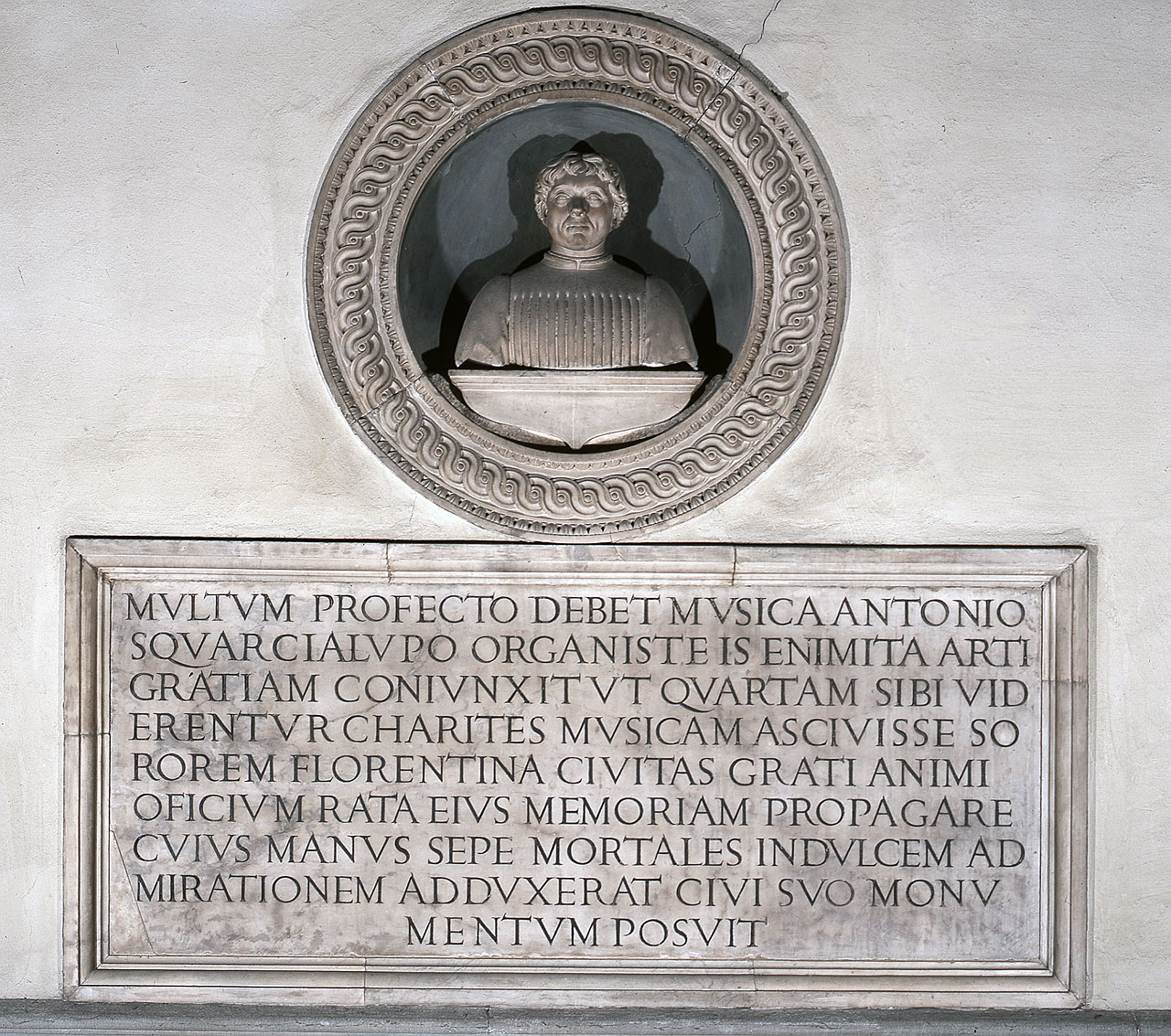 effigie di Antonio Squarcialupi (monumento funebre) di Benedetto da Maiano (sec. XV)