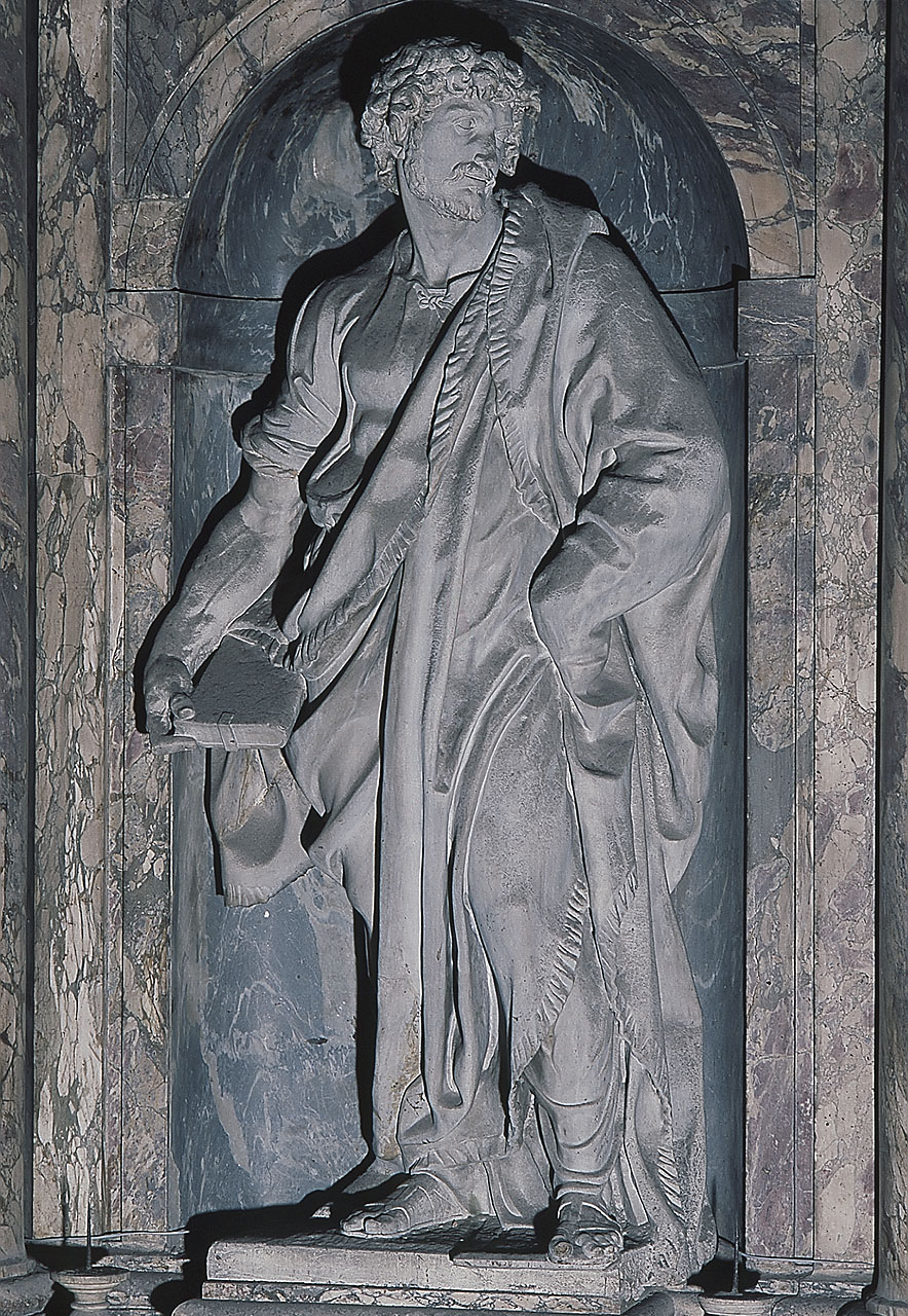 San Tommaso apostolo (scultura) di De Rossi Vincenzo (sec. XVI)