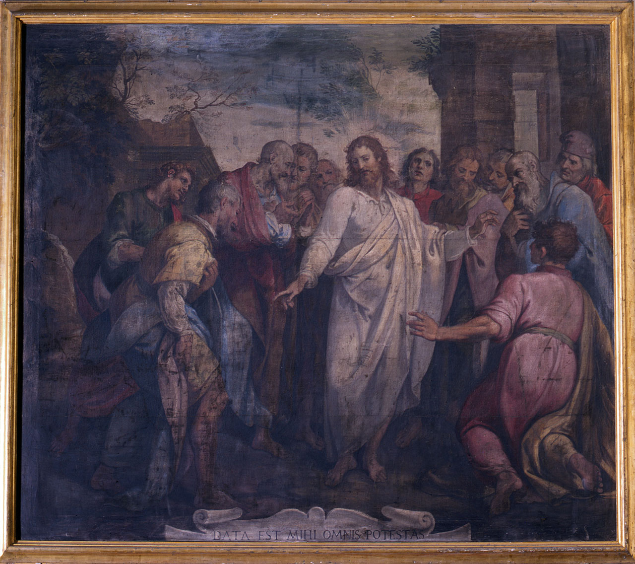 Cristo invia gli apostoli a predicare (dipinto) di Barbatelli Bernardino detto Poccetti (sec. XVII)