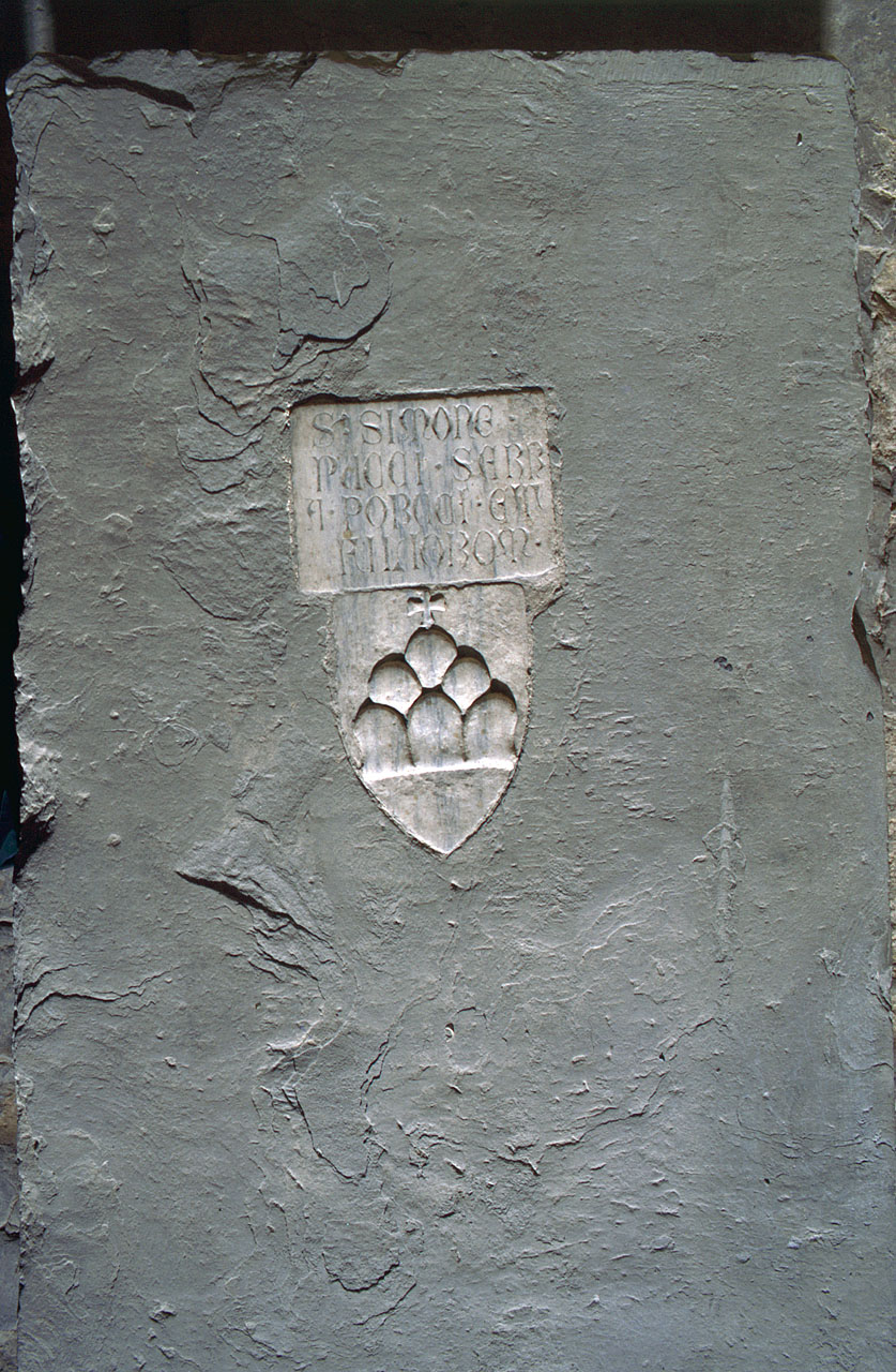 lastra tombale - bottega fiorentina (prima metà sec. XIV)