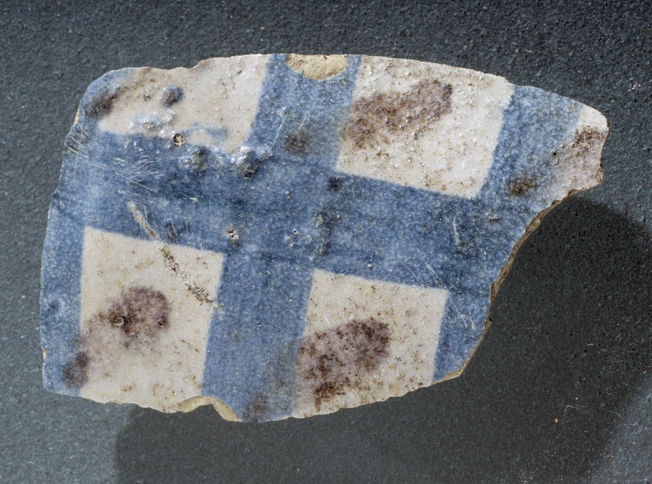 vaso, frammento - bottega toscana (sec. XIV)