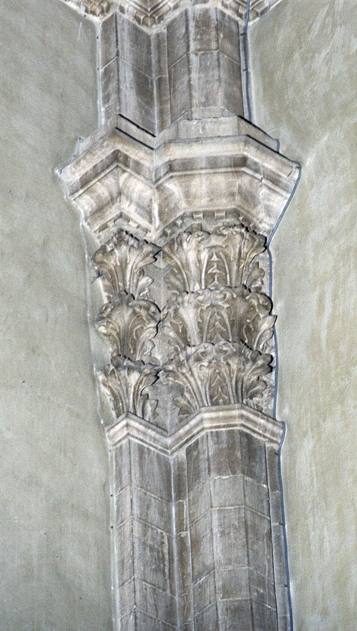 capitello di semipilastro, serie - bottega fiorentina (sec. XIV)