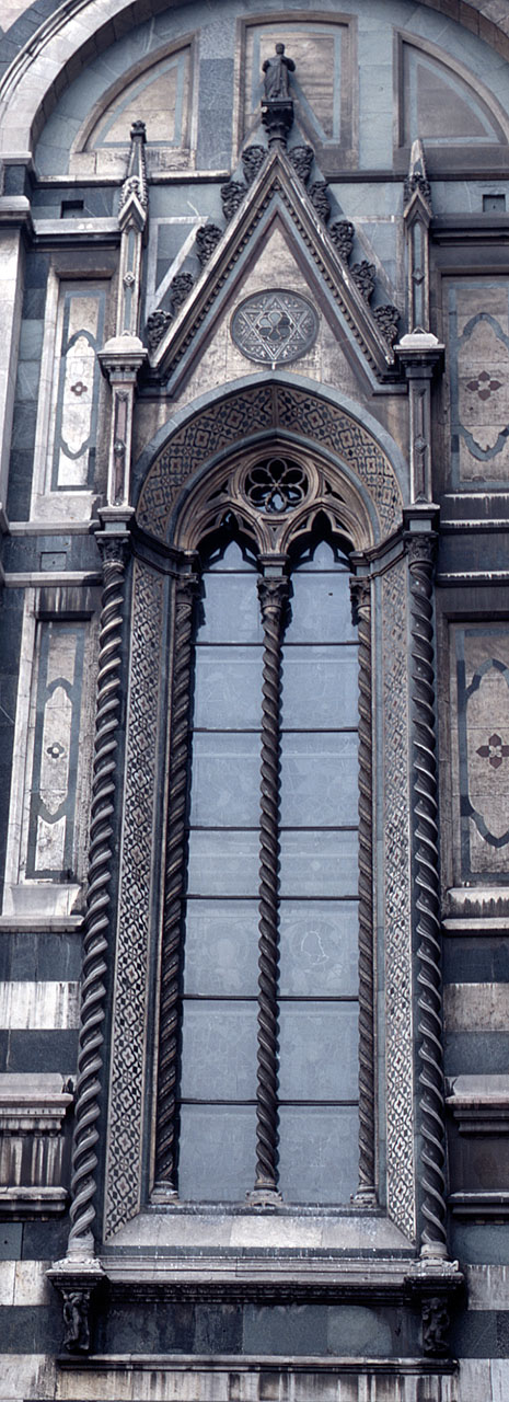 mostra di bifora - bottega fiorentina (secc. XIV/ XV)