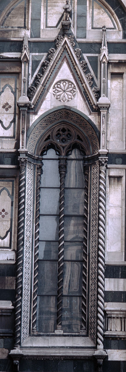 mostra di bifora - bottega fiorentina (secc. XIV/ XV)