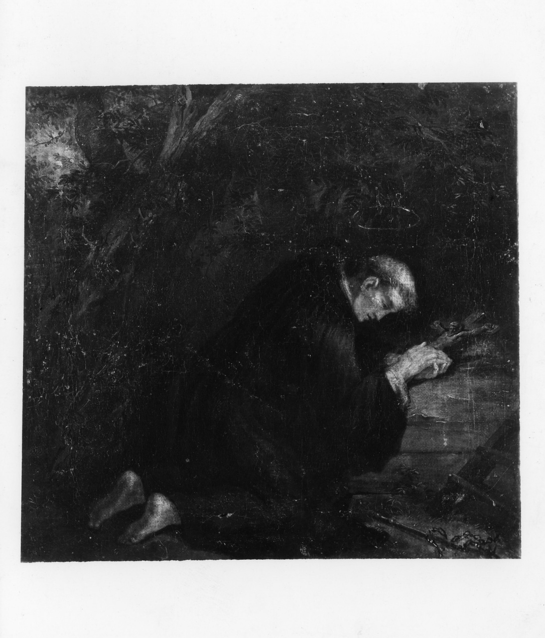 adorazione della croce (dipinto) - ambito emiliano (sec. XVII)